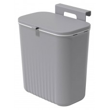 HOME USE κάδος απορριμμάτων 9lt 26x16x29cm γκρί HUH-0152
